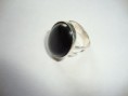 Anillo Plata Piedra Negra